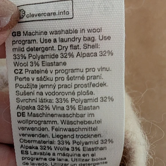 And Other Stories Oatmeal Cream Alpaca Wool Blend Cardigan Size XS - Picture 5 of 8